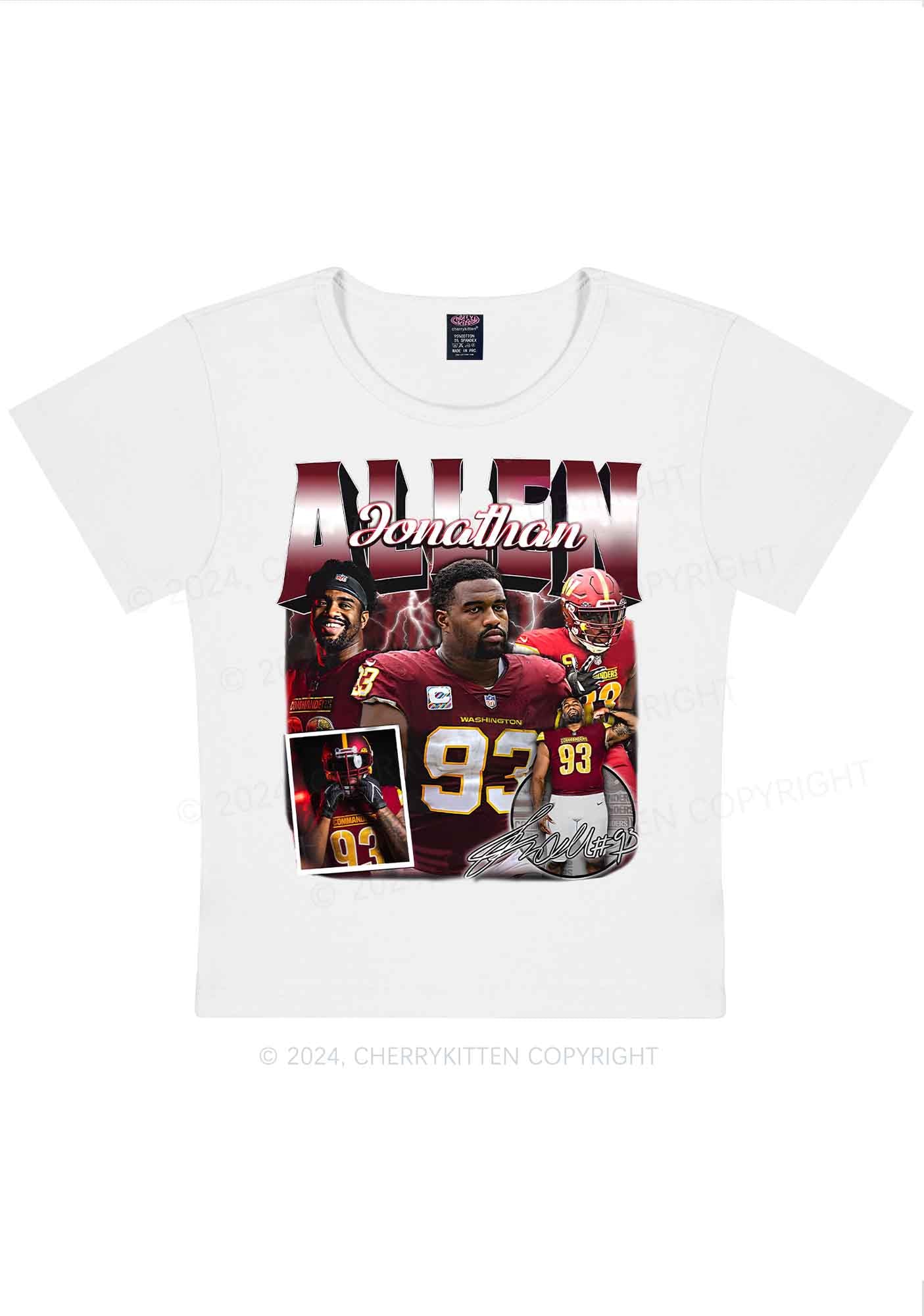 Red Allen Y2K Super Bowl Baby Tee Cherrykitten