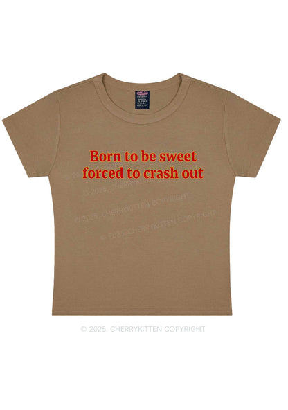 Born To Be Sweet Y2K Baby Tee Cherrykitten