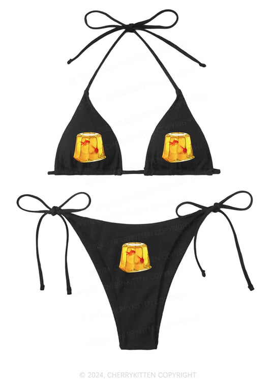 Goldfish Jelly Y2K Halter Triangle Bikini Set Cherrykitten