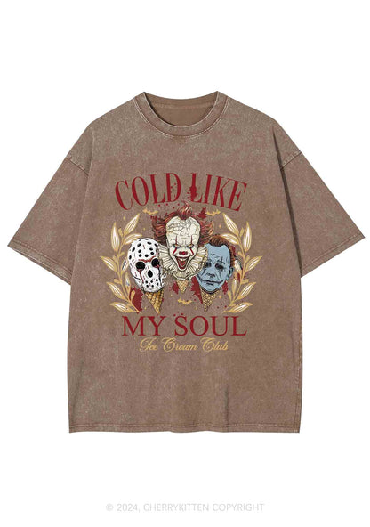 Halloween Cold Like My Soul Y2K Washed Tee Cherrykitten