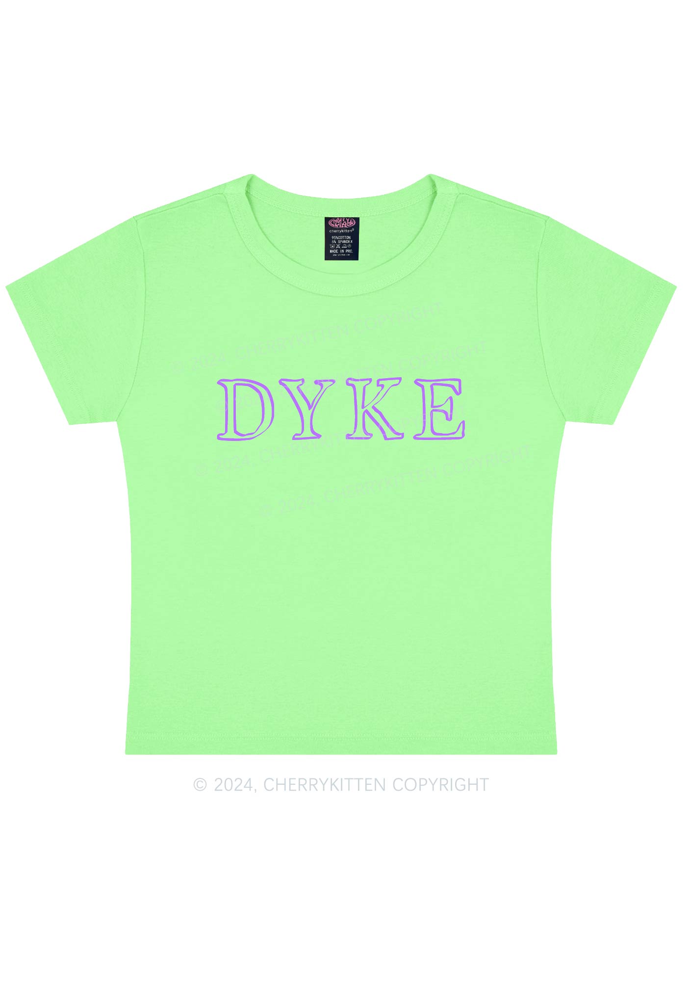 DYKE Y2K Baby Tee Cherrykitten