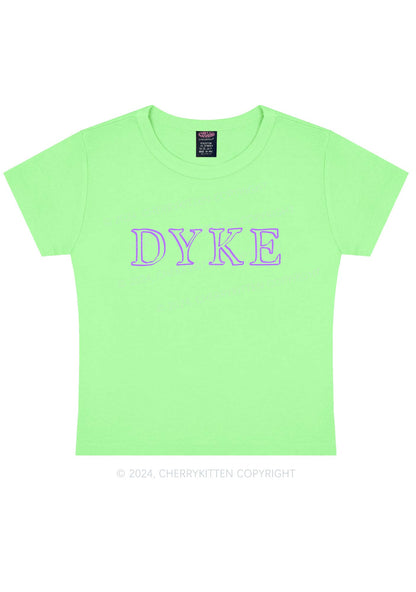 DYKE Y2K Baby Tee Cherrykitten