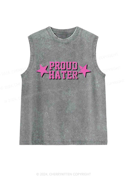 Proud Hater Y2K Washed Tank Cherrykitten