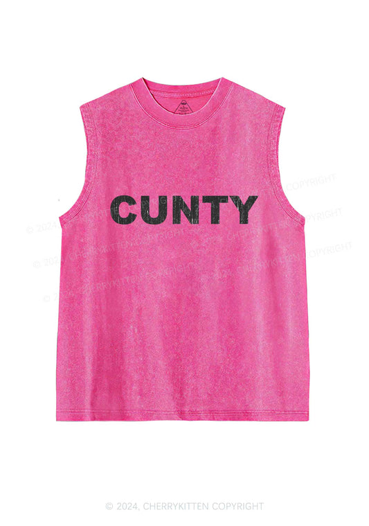 Cunty Y2K Washed Tank Cherrykitten