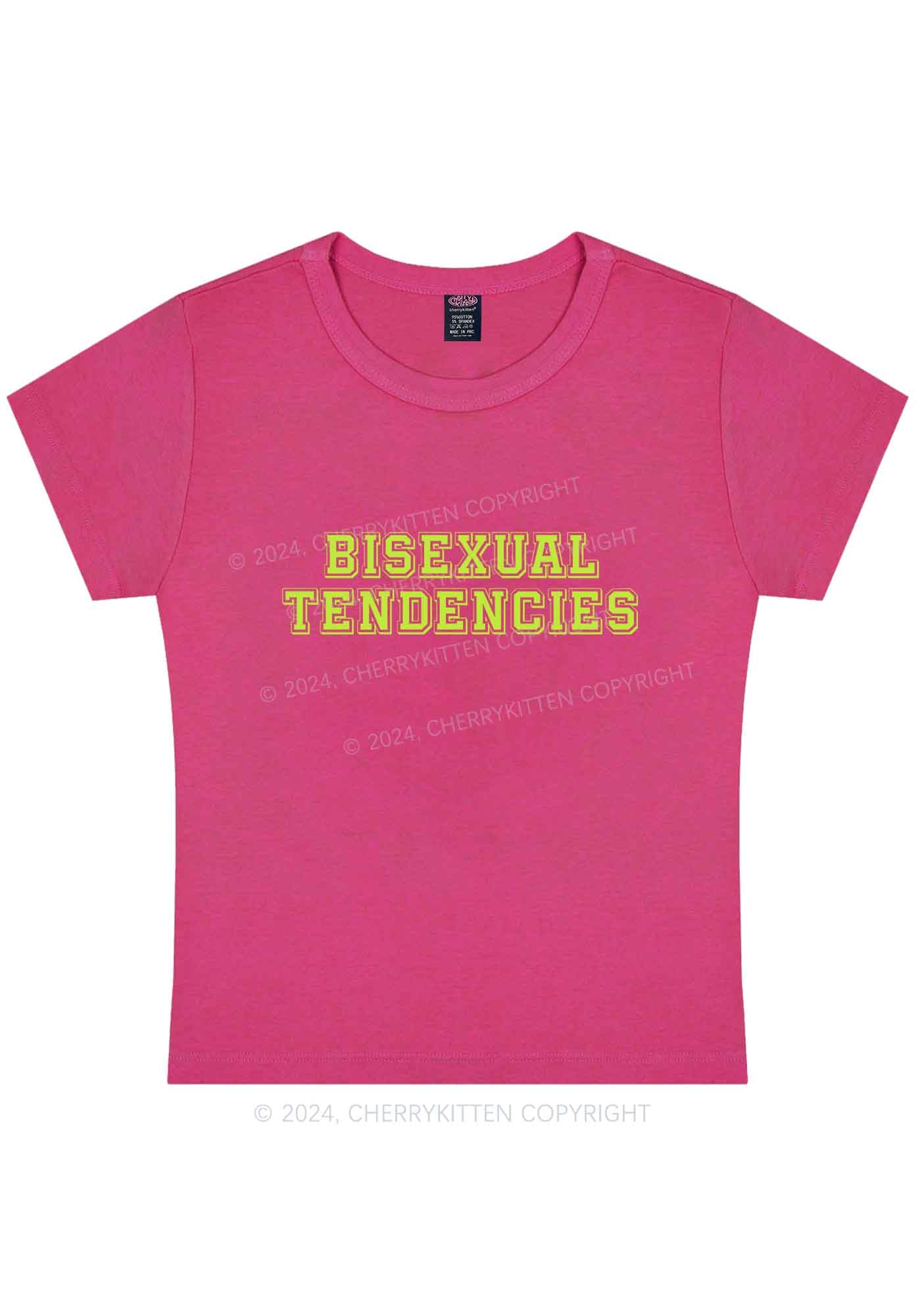 Bisexual Tendencies Y2K Baby Tee Cherrykitten