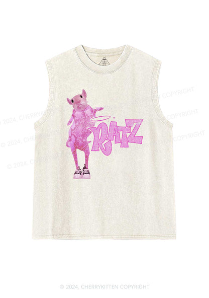 High Ratz Y2K Washed Tank Cherrykitten