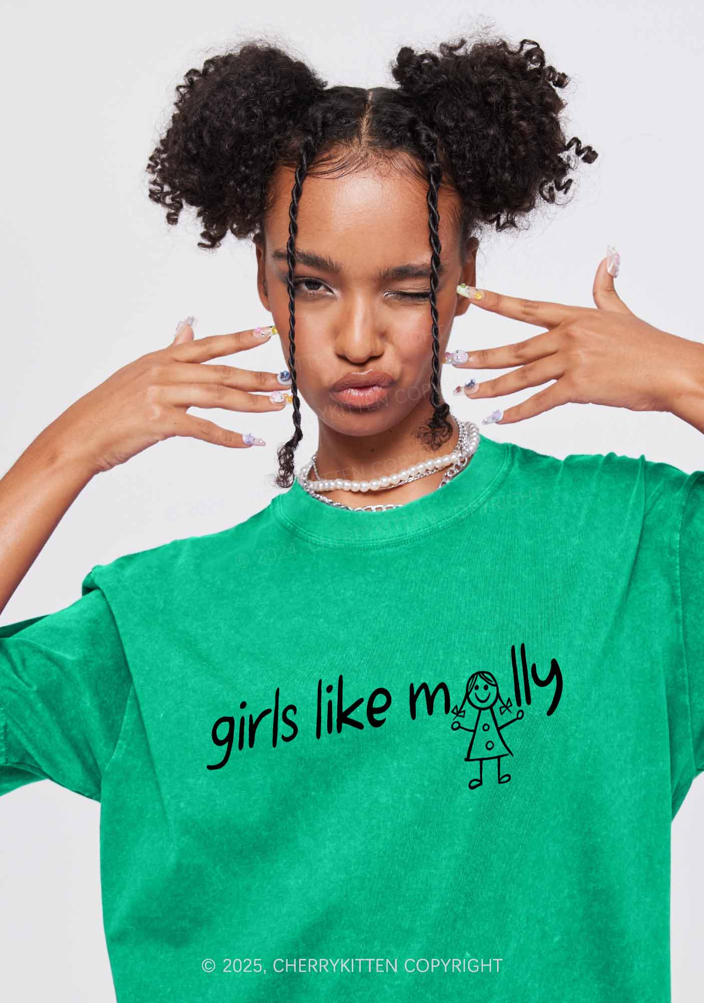 Girls Like Molly Y2K Washed Tee Cherrykitten