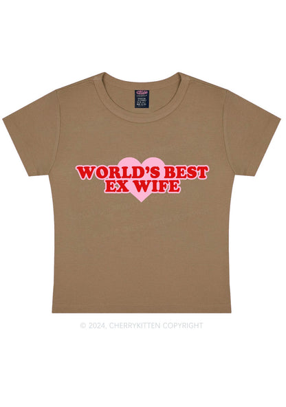 Best Ex Wife Y2K Baby Tee Cherrykitten