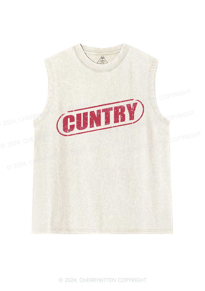 Cuntry Y2K Washed Tank Cherrykitten