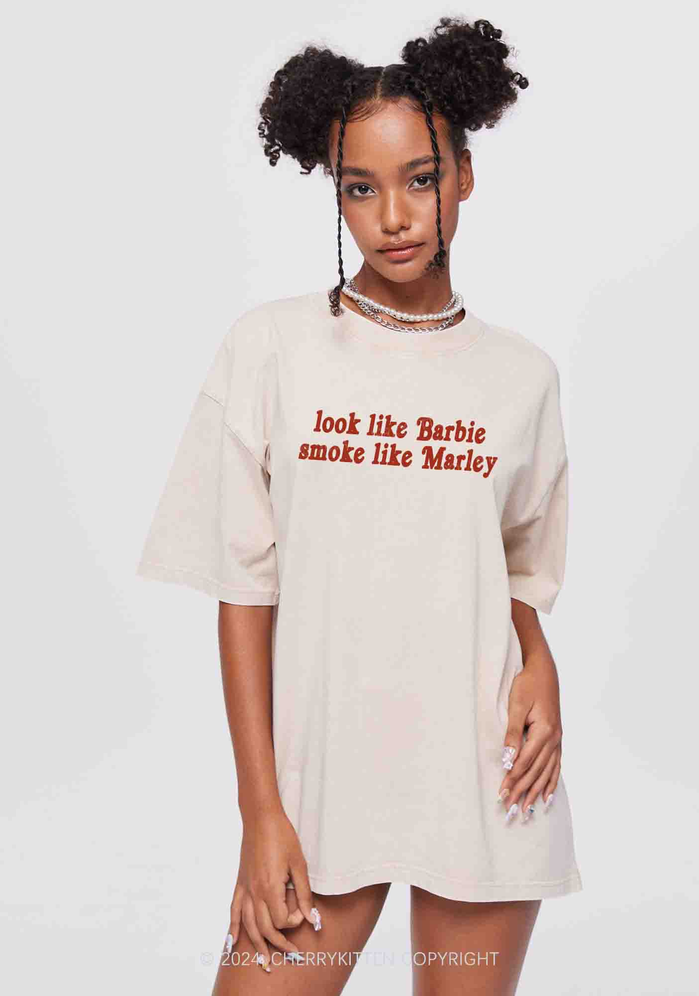 Smoke Like Marley Y2K Washed Tee Cherrykitten