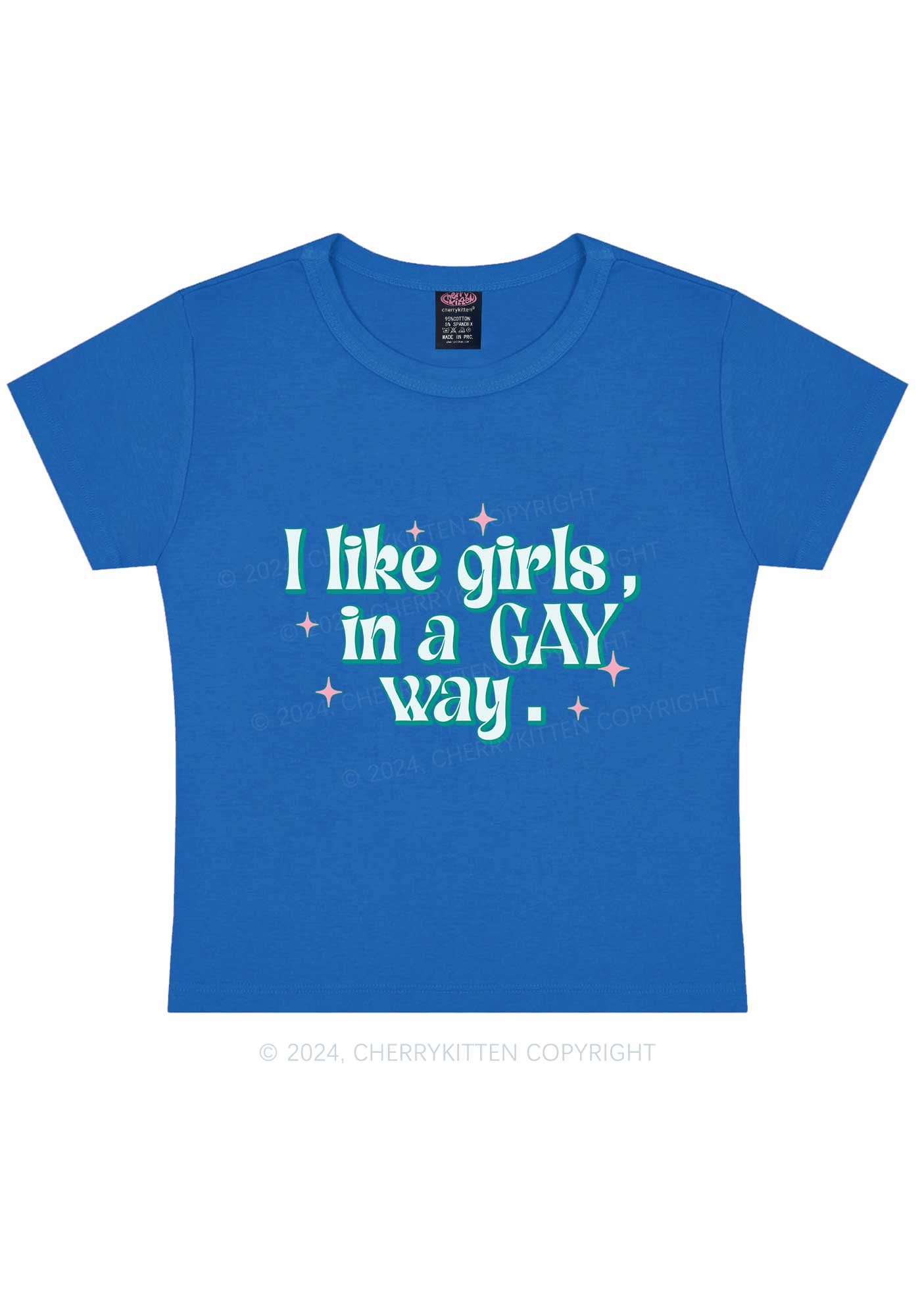 Like Girls In Gay Way Y2K Baby Tee Cherrykitten