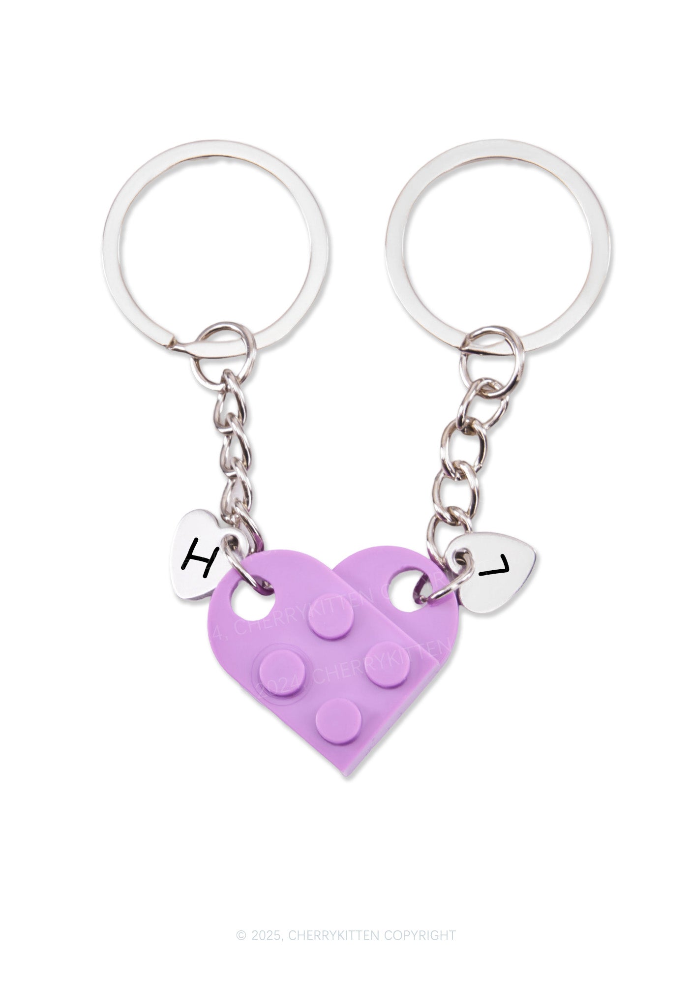 Valentine's Day Custom Love Building Block Y2K Keychain Cherrykitten