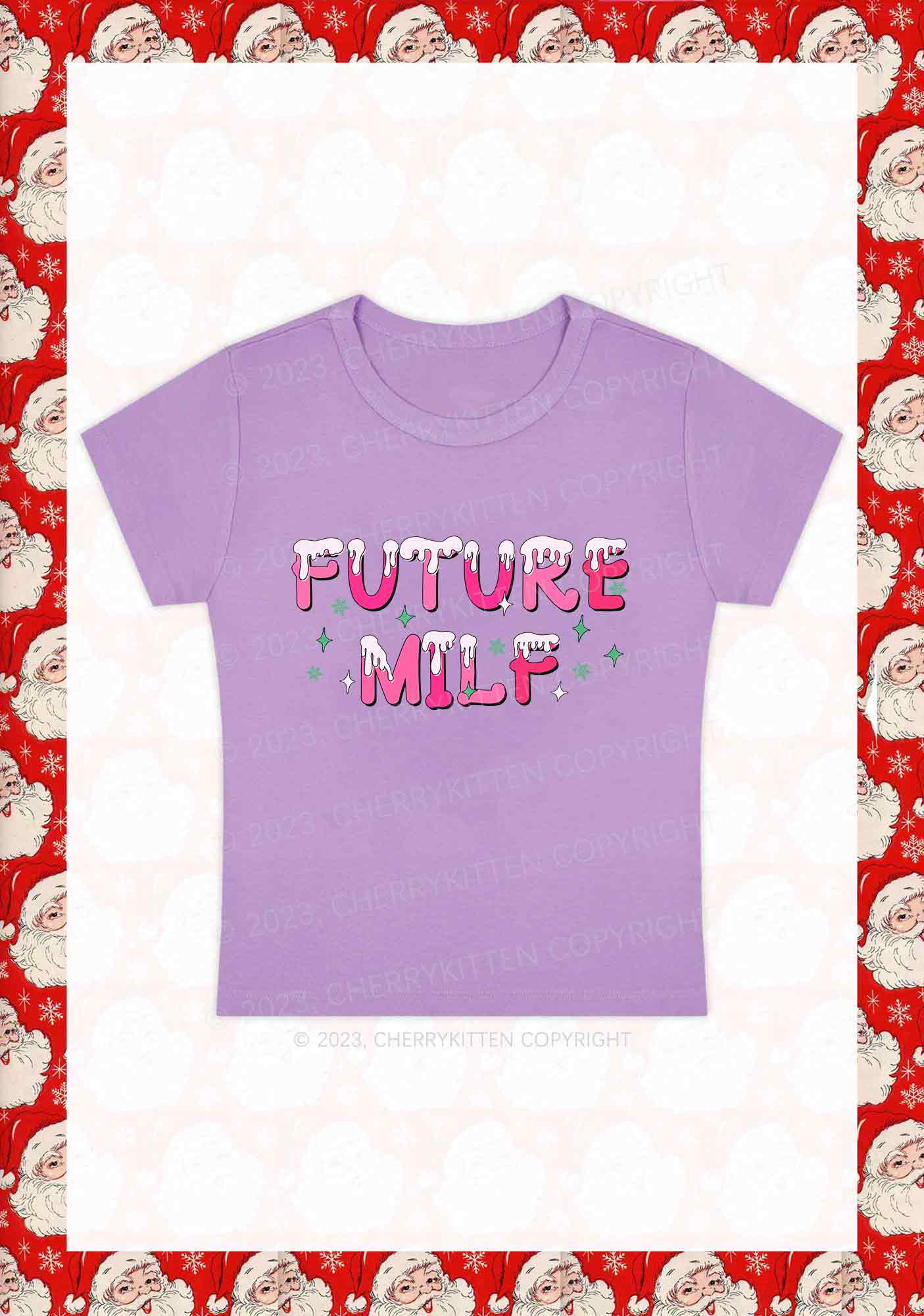 Snowflake Future Mxxf Christmas Y2K Baby Tee Cherrykitten