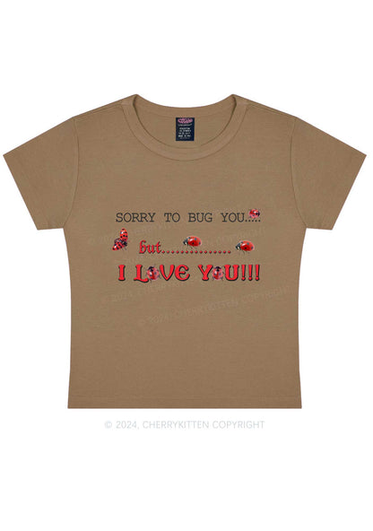 Sorry To Bug You Y2K Baby Tee Cherrykitten