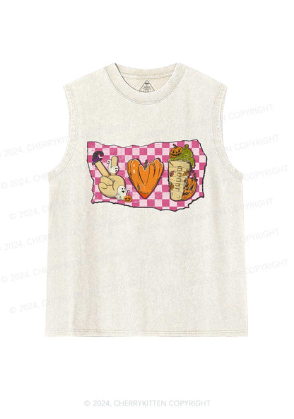 Halloween Pumpkin Juice Y2K Washed Tank Cherrykitten