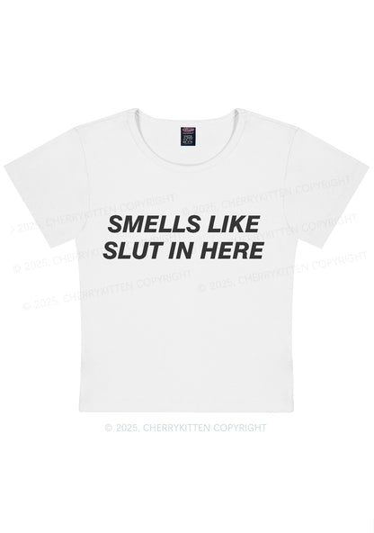 Smells Like Slxt Y2K Baby Tee Cherrykitten