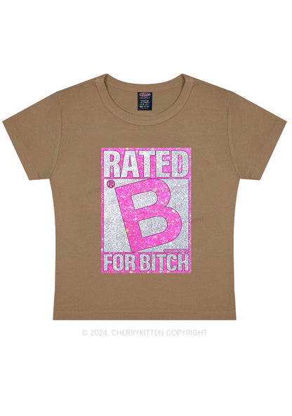 Rated For Bxxch Y2K Baby Tee Cherrykitten