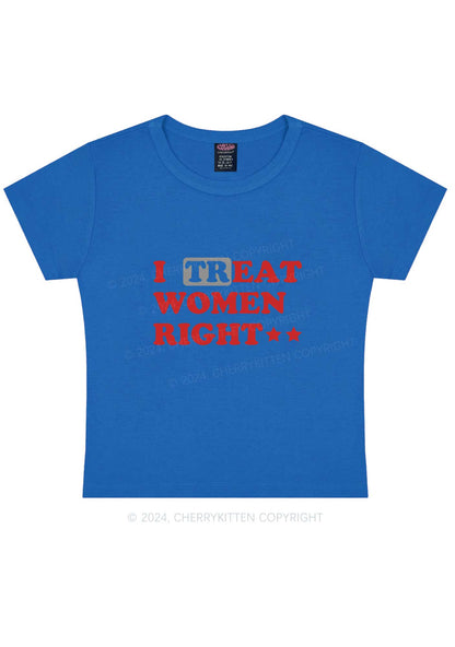 I Treat Women Right Y2K Baby Tee Cherrykitten