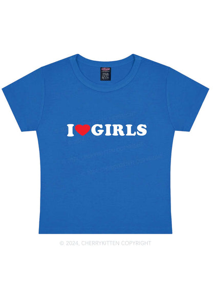 I Love Girls Y2K Baby Tee Cherrykitten