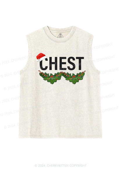 Christmas Chest Y2K Washed Tank Cherrykitten