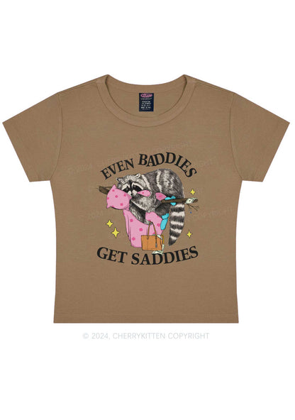 Baddies Get Saddies Y2K Baby Tee Cherrykitten