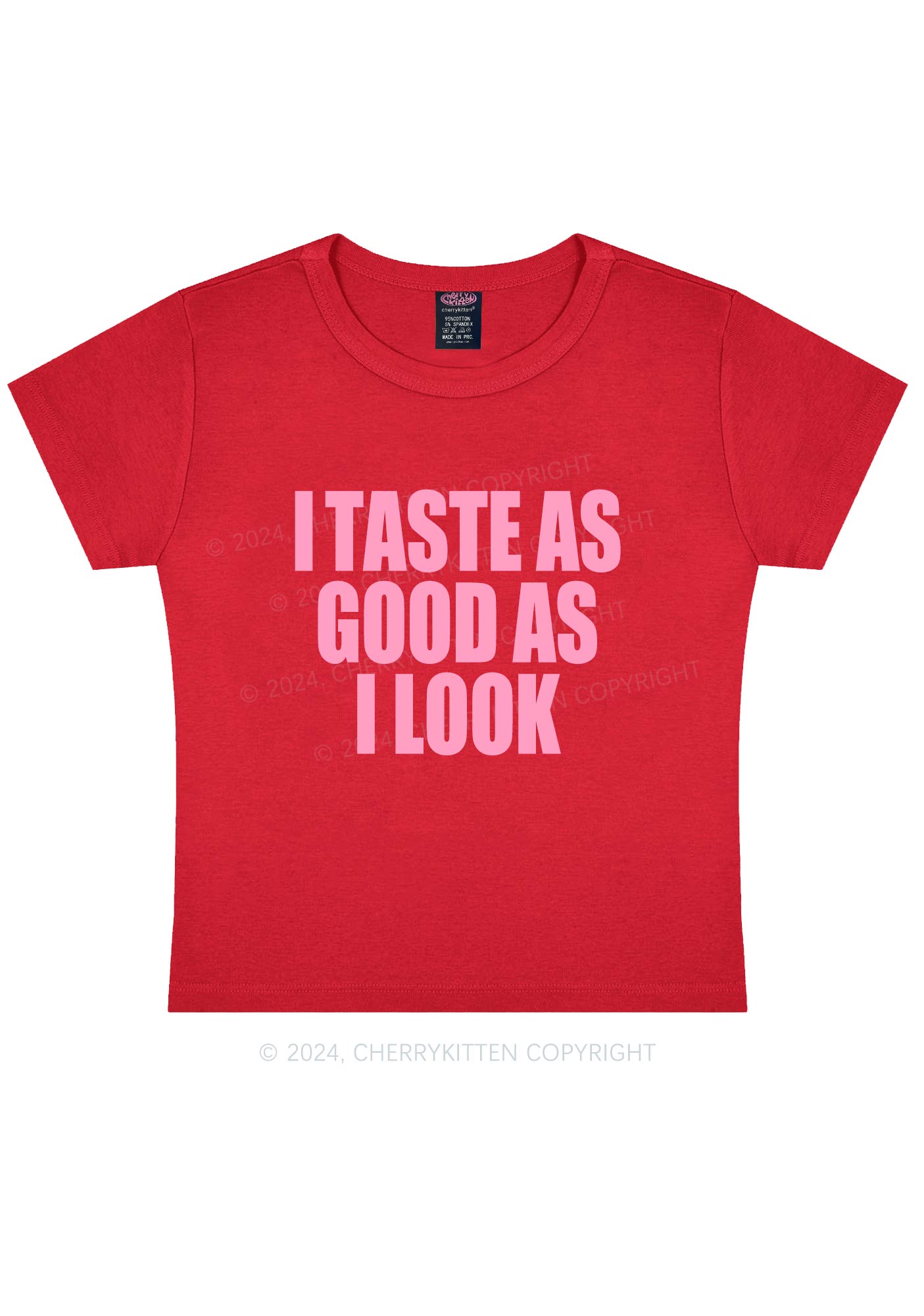 Taste Good Y2K Baby Tee Cherrykitten