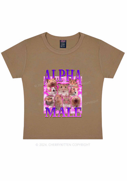 Alpha Male Hamster Y2K Baby Tee Cherrykitten