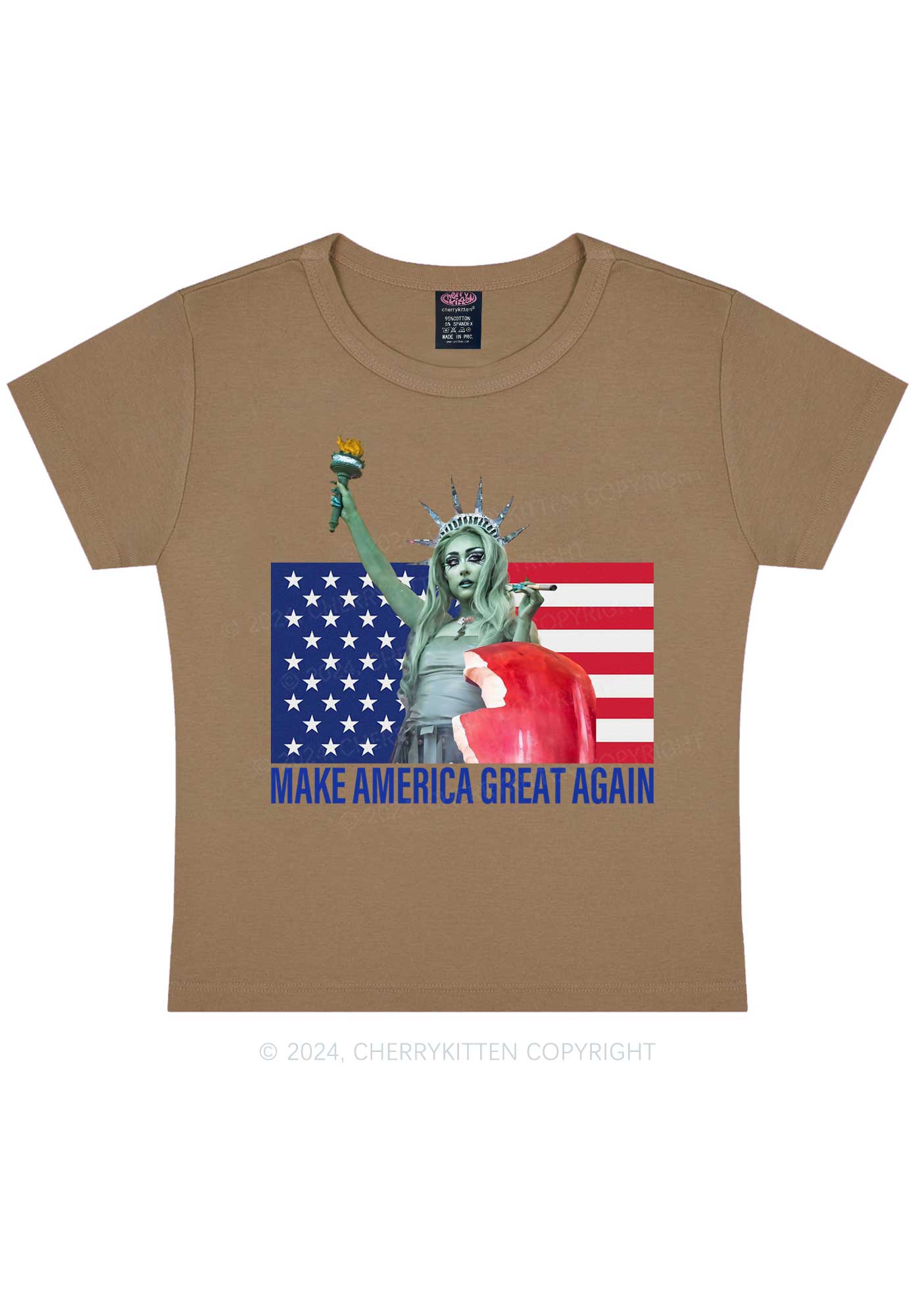 CR Make America Great Y2K Baby Tee Cherrykitten