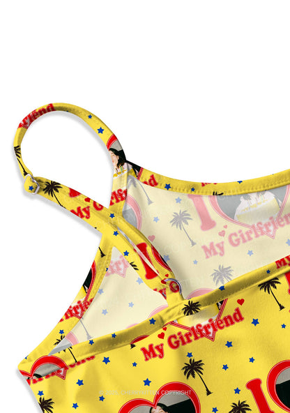 Custom Girlfriend Photo Y2K Print Cami Crop Top Cherrykitten