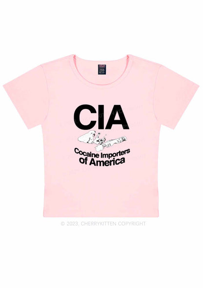 CIA Cola Importers Of America Y2K Baby Tee Cherrykitten