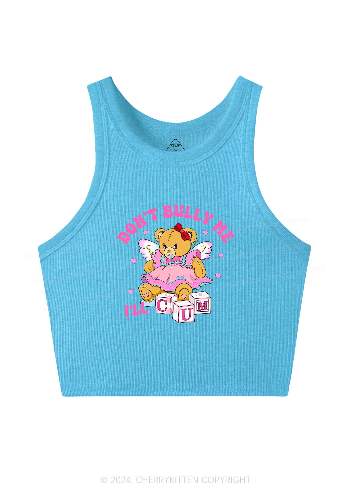 Dont Bully Bear Y2K Crop Tank Top Cherrykitten