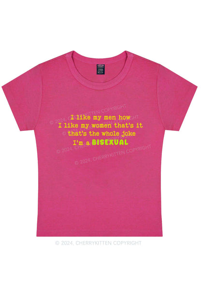 I'm A Bisexual Y2K Baby Tee Cherrykitten