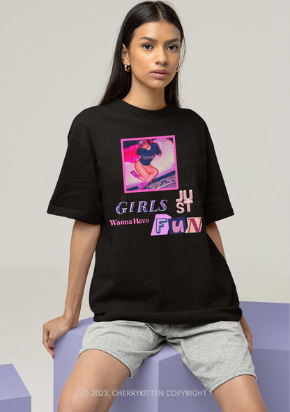 Girls Fun Y2K Chunky Shirt Cherrykitten