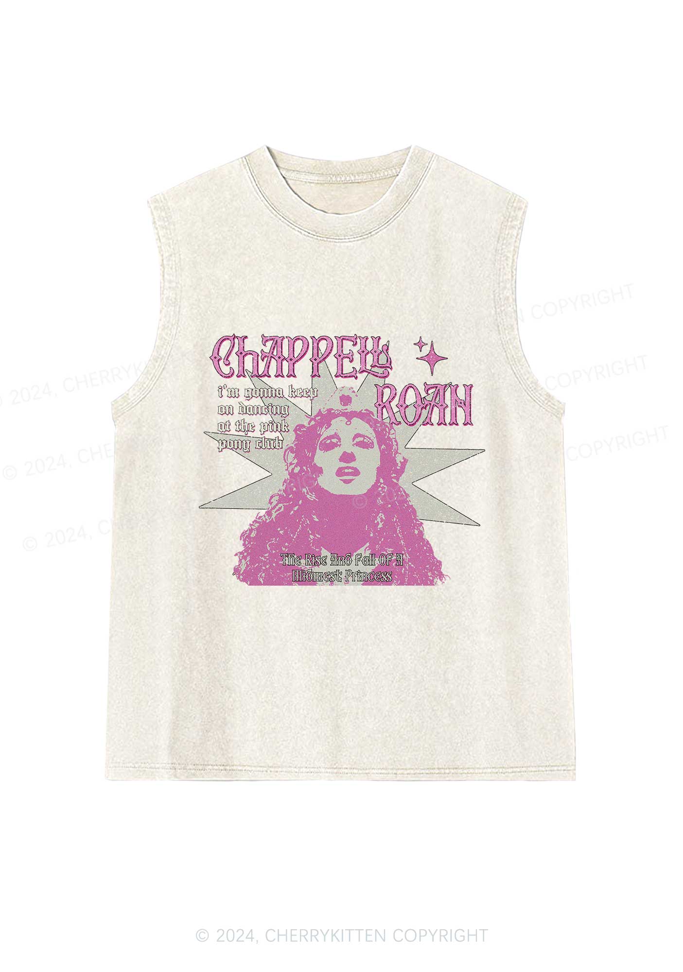 Keep On Dancing Y2K Washed Tank Cherrykitten