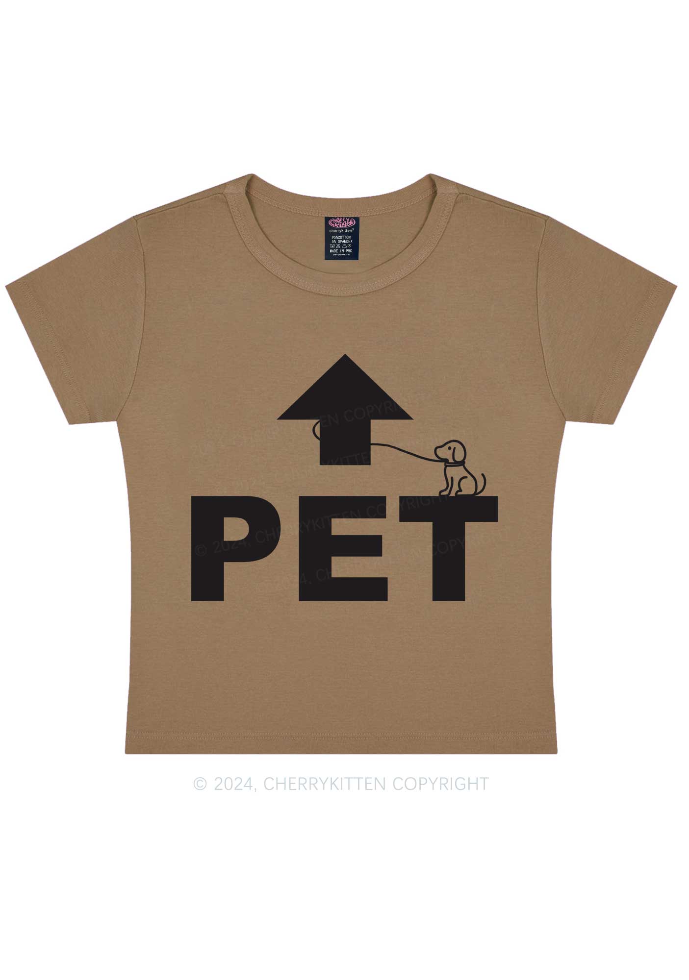 Pet Dog Y2K Baby Tee Cherrykitten