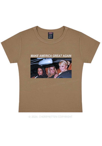 Make America Great Again Y2K Baby Tee Cherrykitten