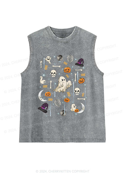 Halloween Elements Y2K Washed Tank Cherrykitten