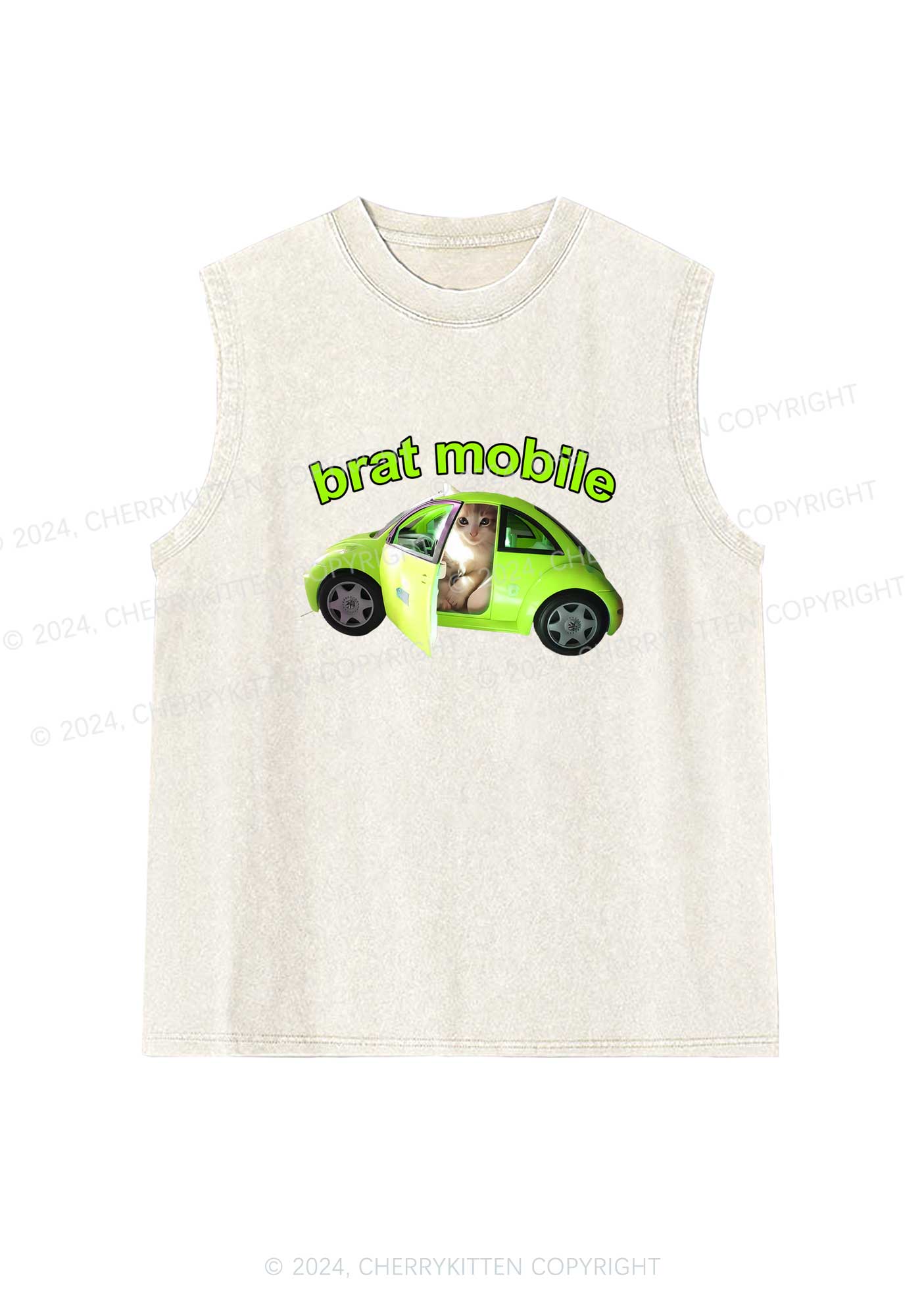 Brat Mobile Y2K Washed Tank Cherrykitten