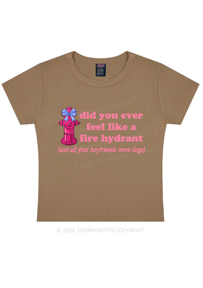 Fire Hydrant Y2K Baby Tee Cherrykitten