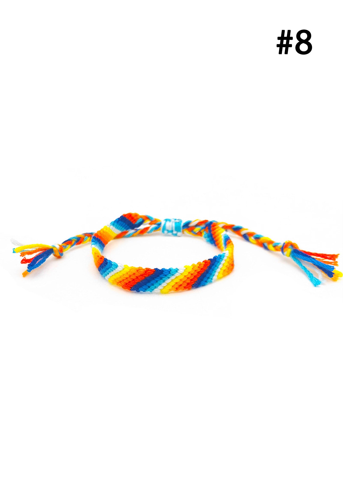 Hand Braided Y2K Gradient Rainbow Bracelet Cherrykitten