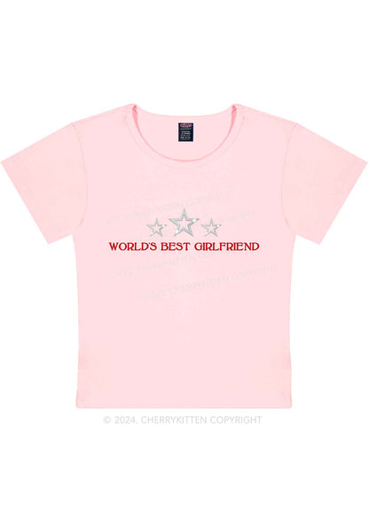 World's Best Girlfriend Y2K Baby Tee Cherrykitten