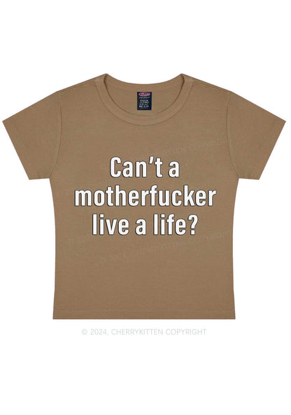 Motherfxxker Live A Life Y2K Baby Tee Cherrykitten