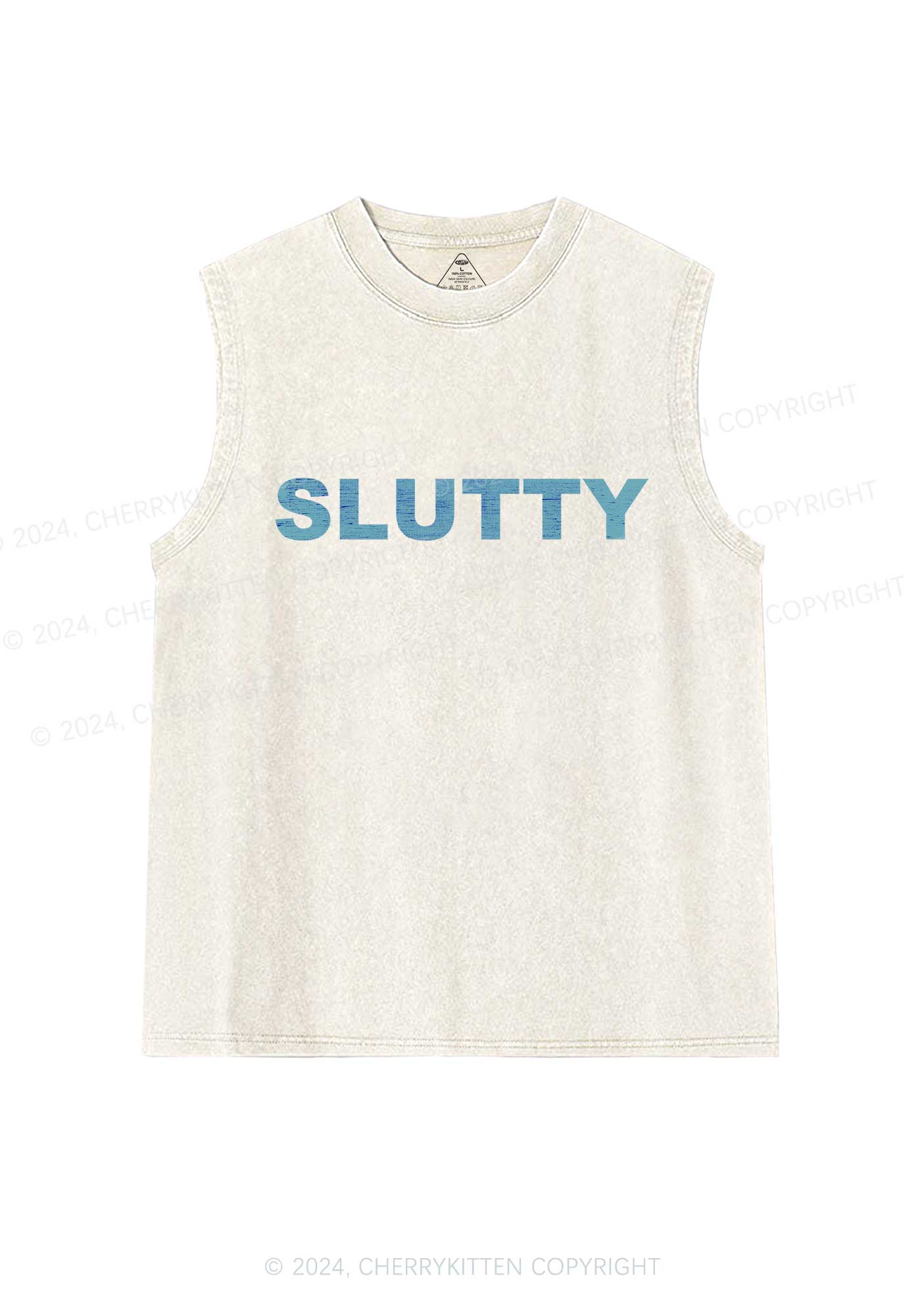 Slxtty Y2K Washed Tank Cherrykitten