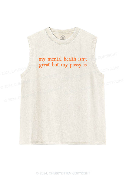 Great Mental Health Y2K Washed Tank Cherrykitten