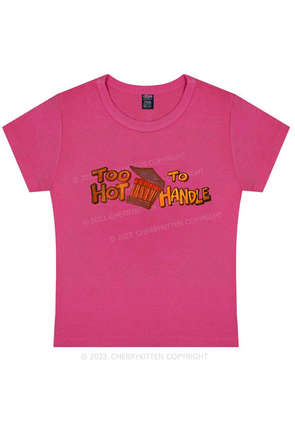 Curvy Too Hot To Handle Y2K Baby Tee Cherrykitten