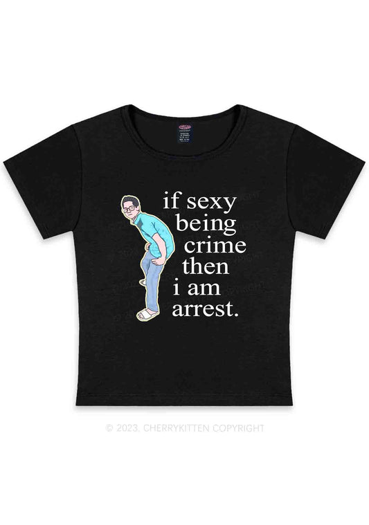 I Am Arrest Y2K Baby Tee Cherrykitten