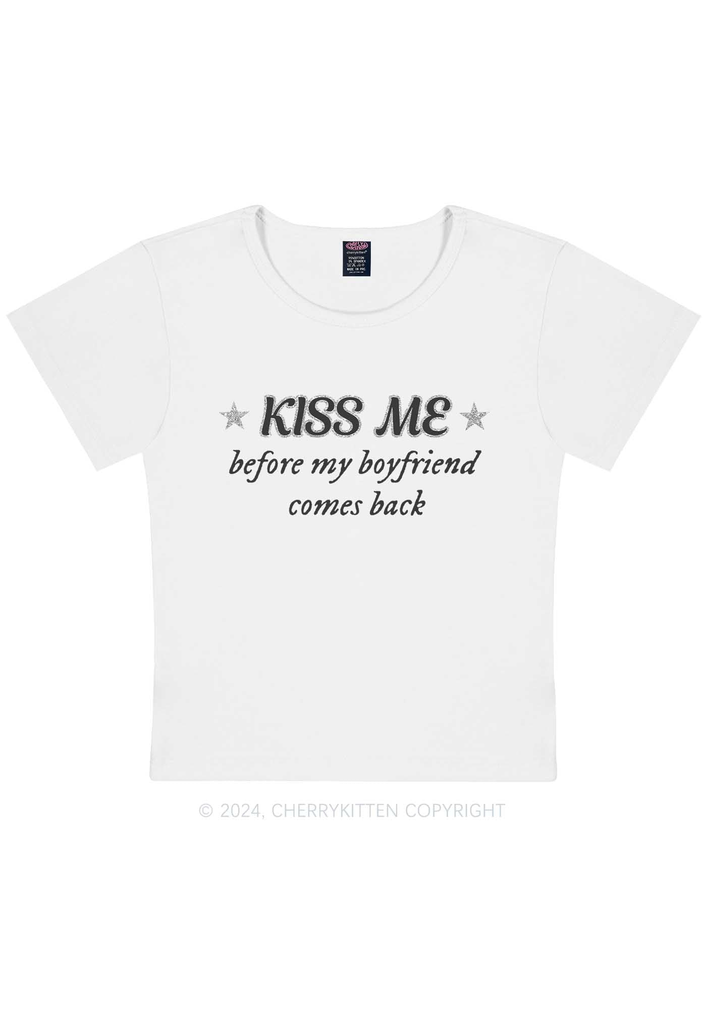 Kiss Me Y2K Baby Tee Cherrykitten