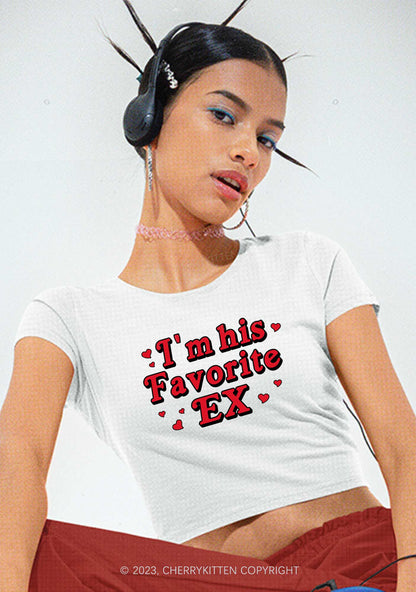 Favorite Ex Y2K Baby Tee Cherrykitten