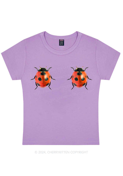 Curvy Ladybugs Y2K Baby Tee Cherrykitten