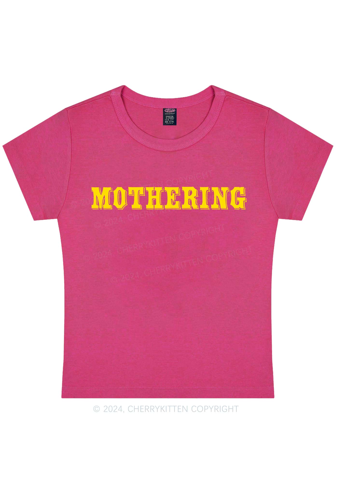 Mothering Y2K Baby Tee Cherrykitten